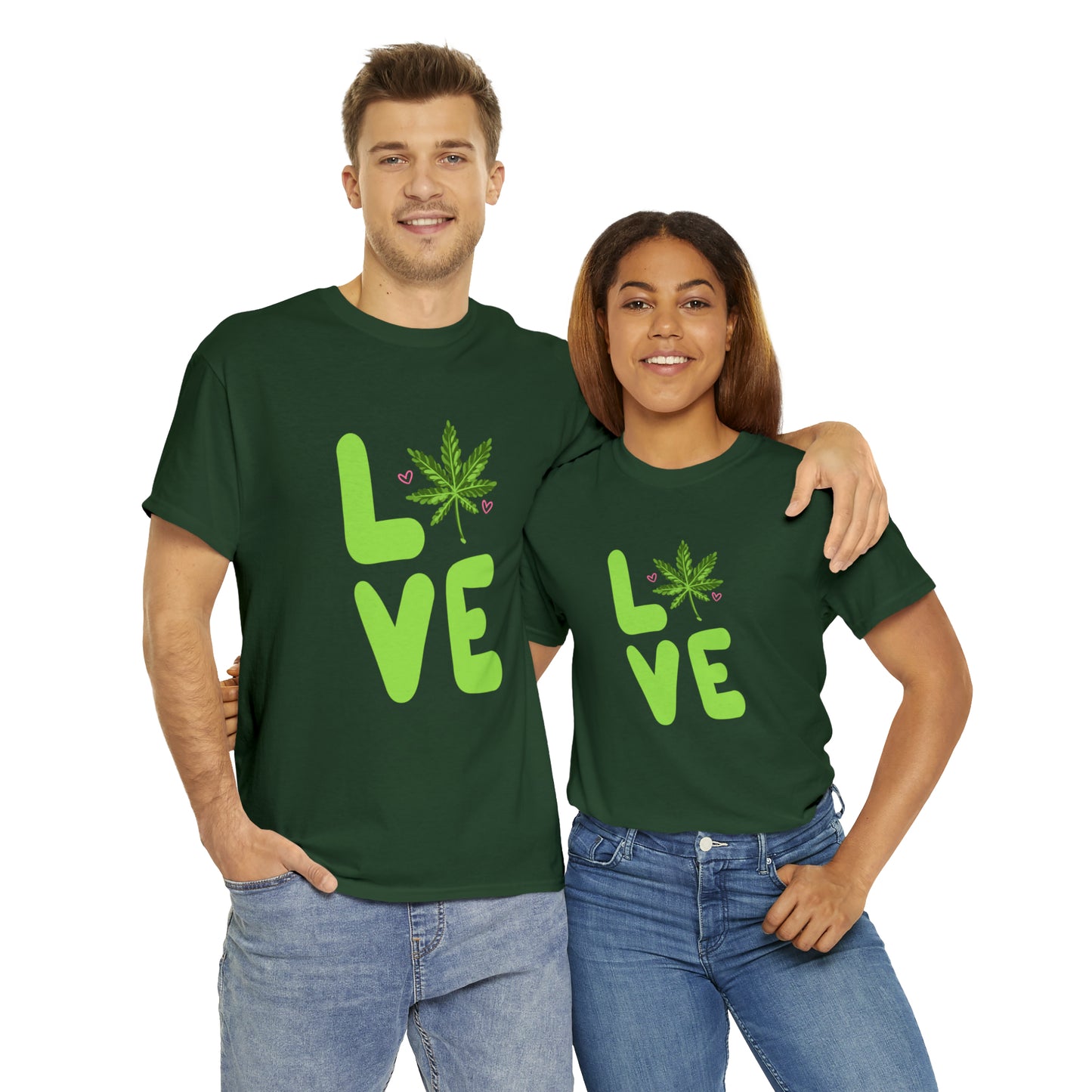 Marijuana "LOVE" Unisex Heavy Cotton Tee