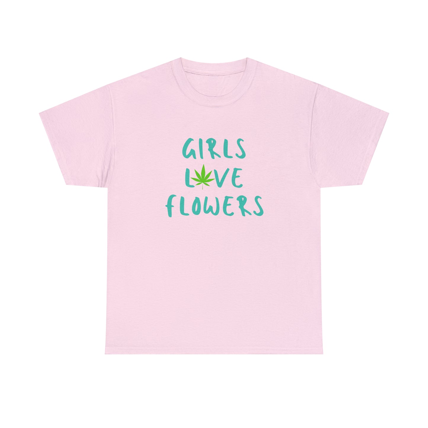 "GIRLS LOVE FLOWERS" Graphic Tee