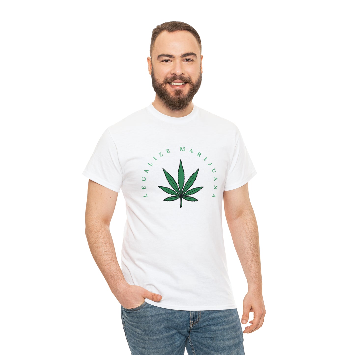 "LEGALIZE MARIJUANA" Unisex Heavy Cotton Tee