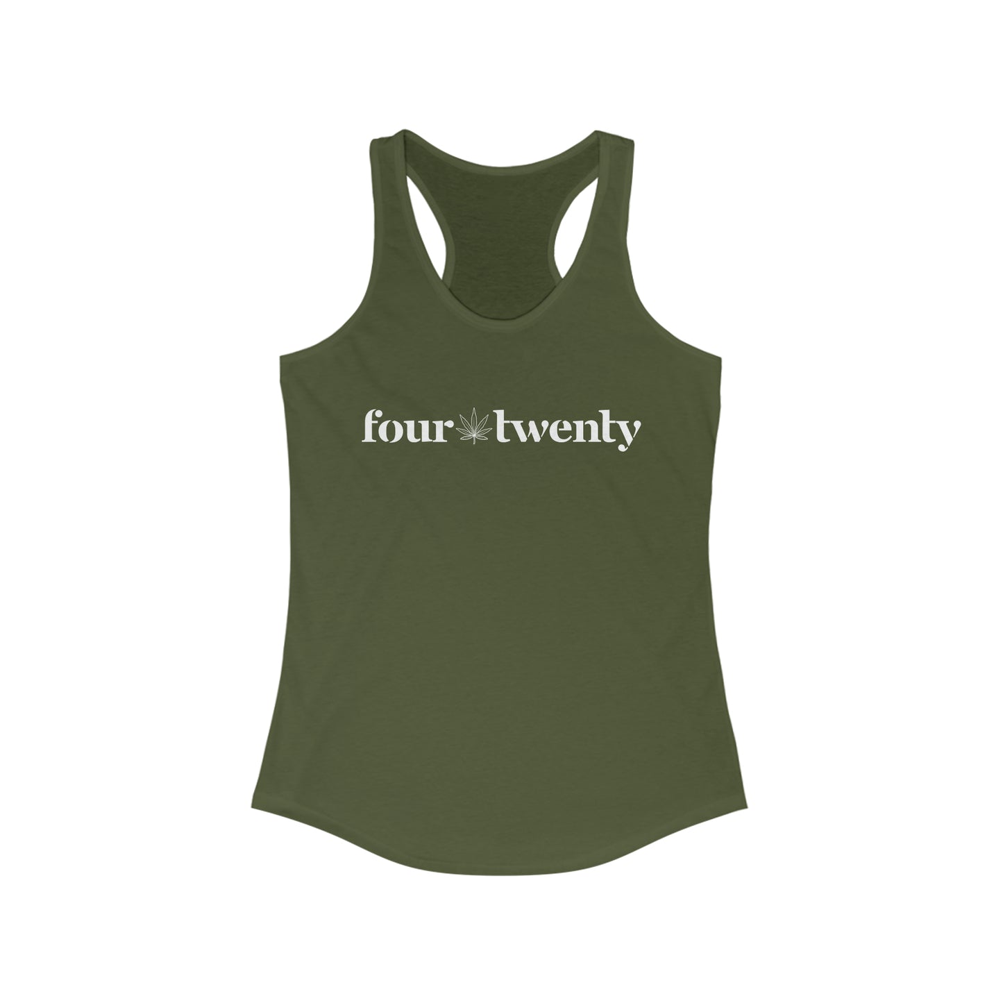 "FOUR TWENTY" Ideal Racerback Tank