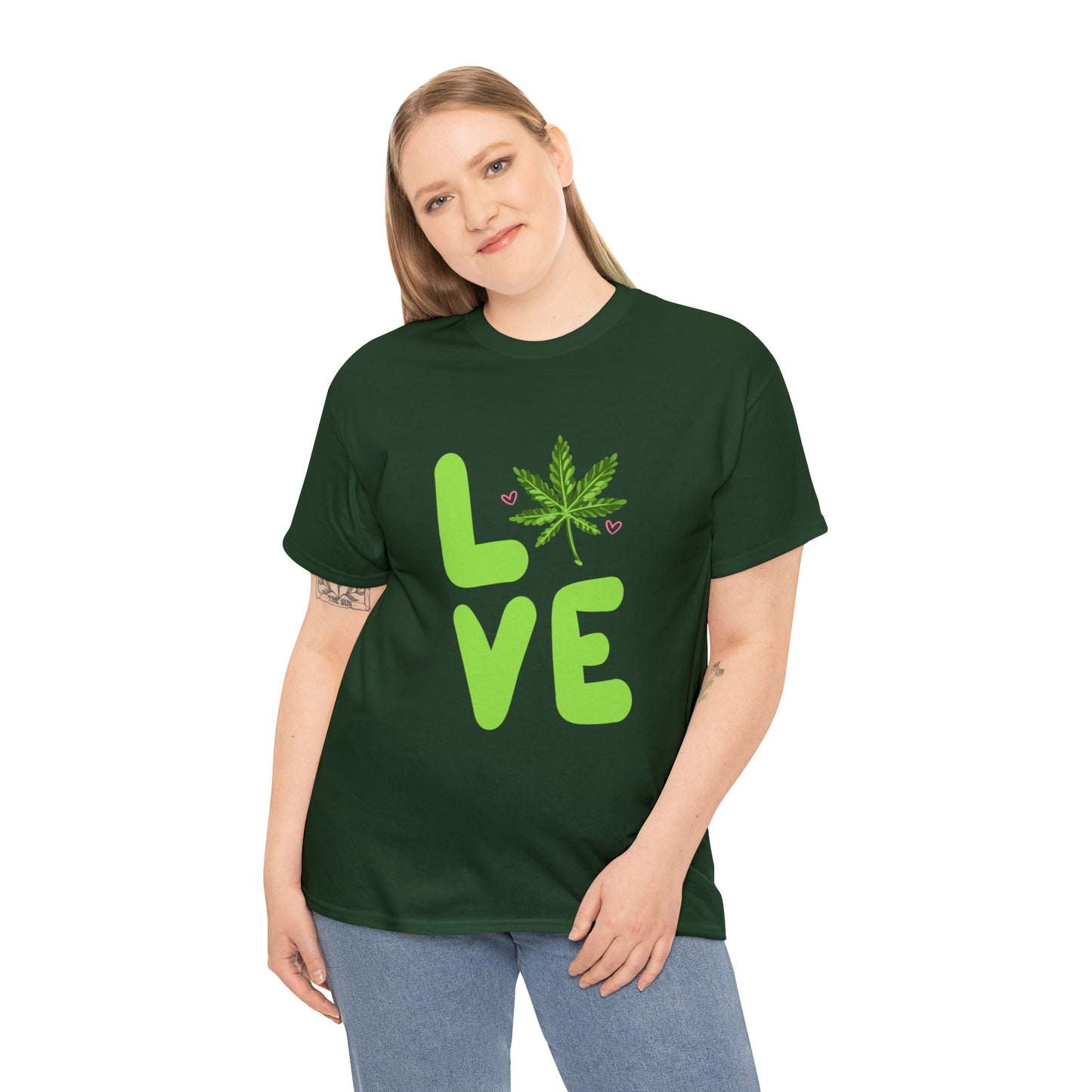 Marijuana "LOVE" Unisex Heavy Cotton Tee