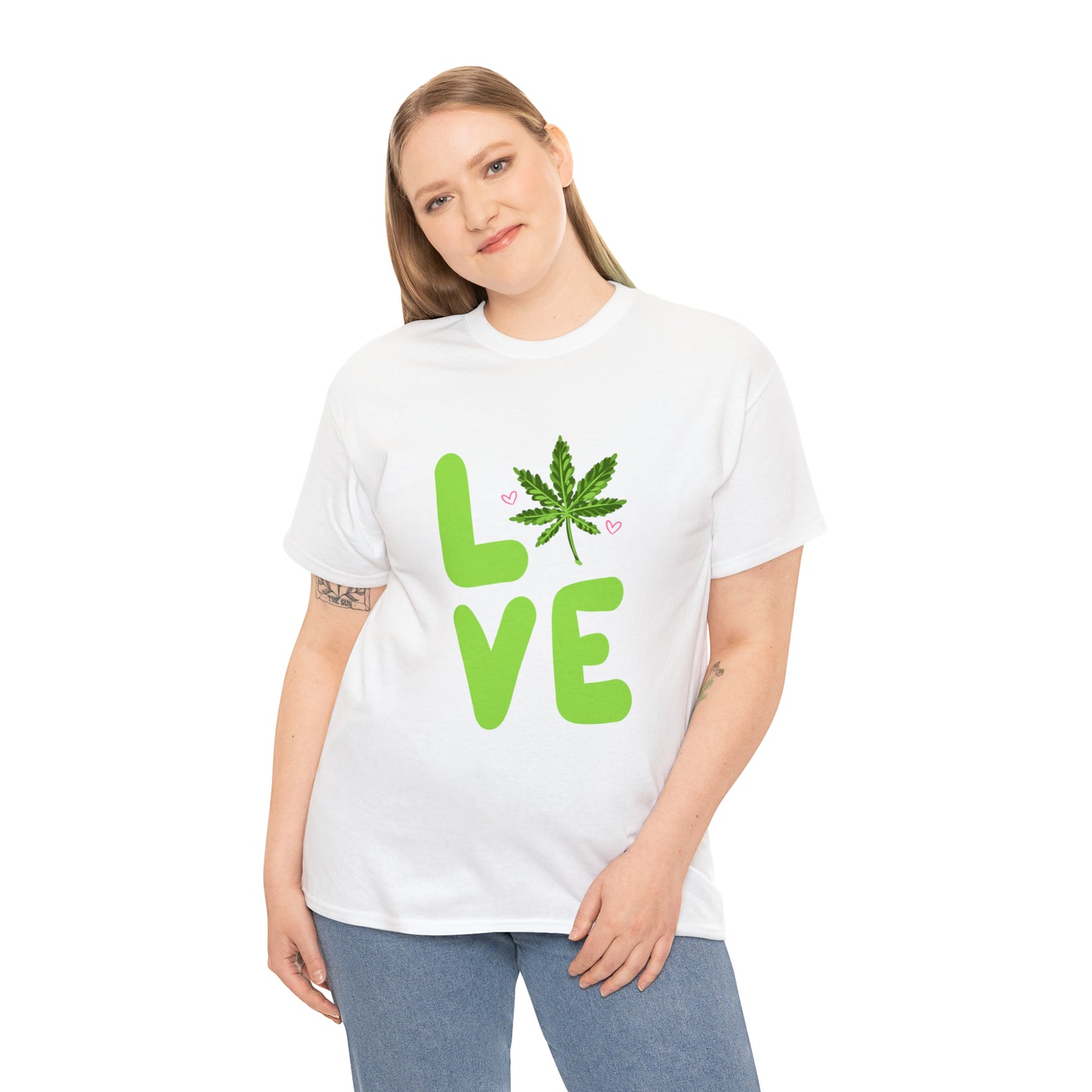 Marijuana "LOVE" Unisex Heavy Cotton Tee