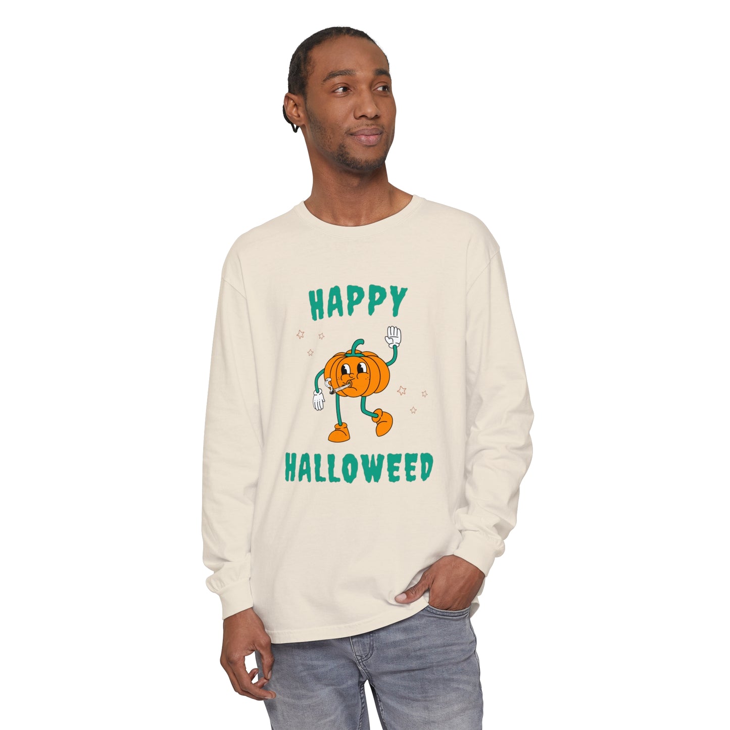 "HAPPY HALLOWEED" Comfort Colors Long Sleeve T-Shirt