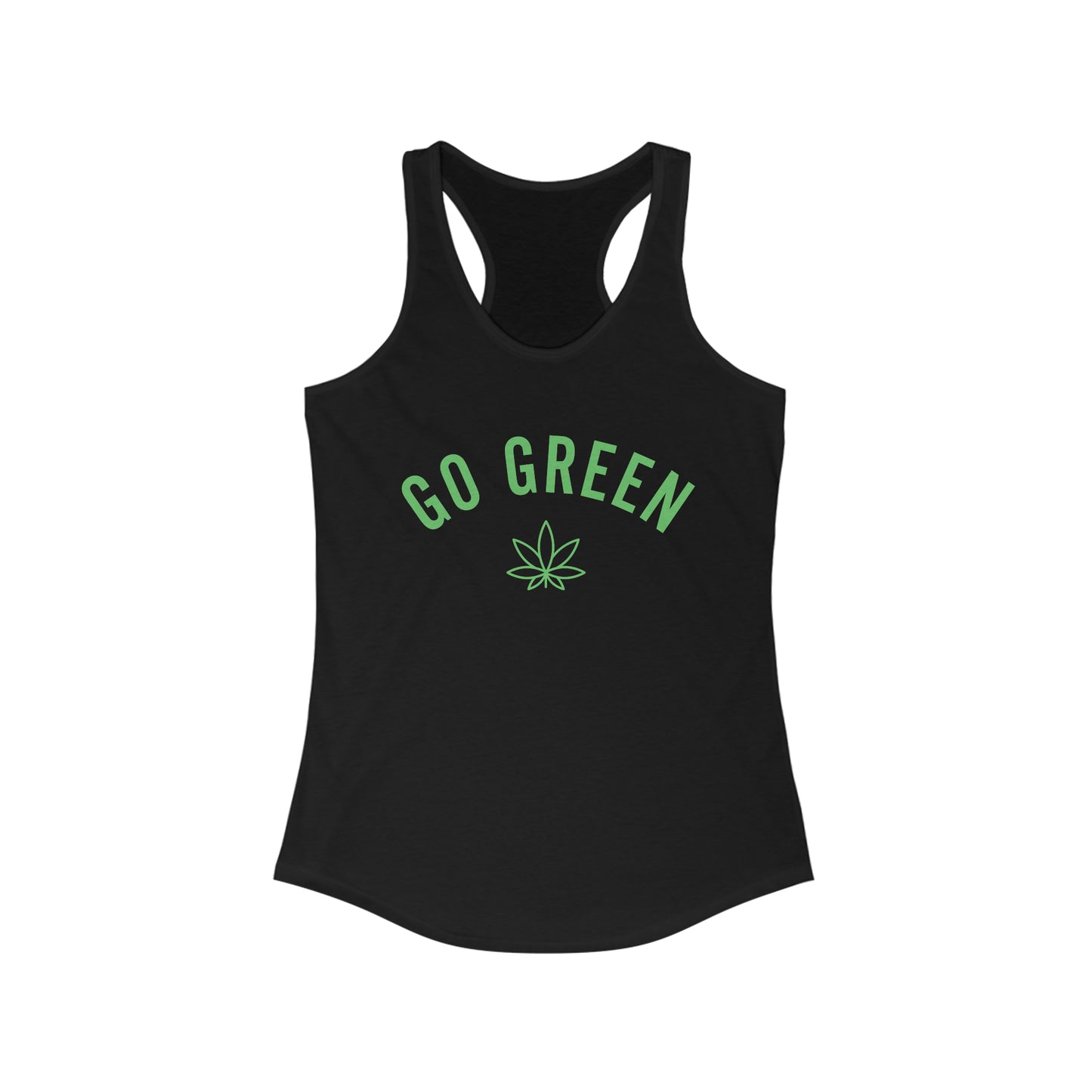 Women's "GO GREEN" Ideal Racerback Tank