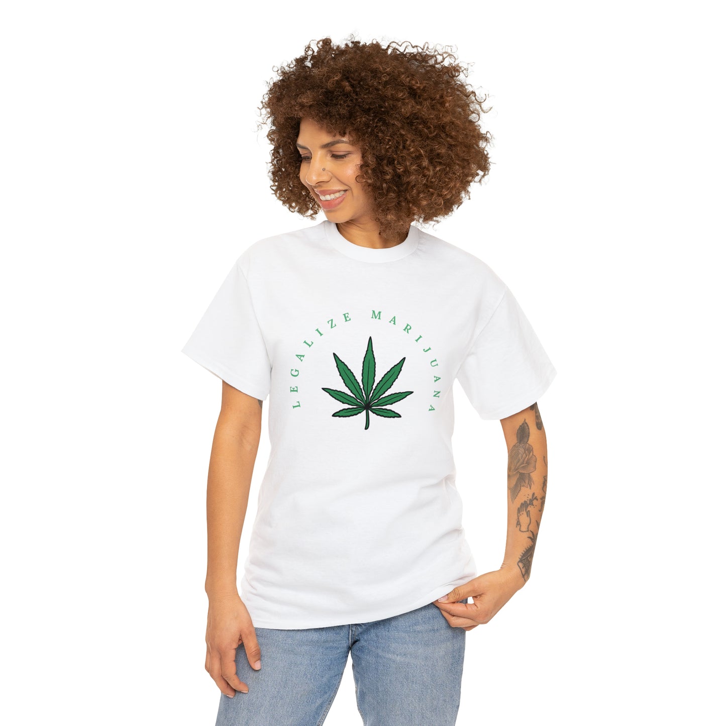 "LEGALIZE MARIJUANA" Unisex Heavy Cotton Tee