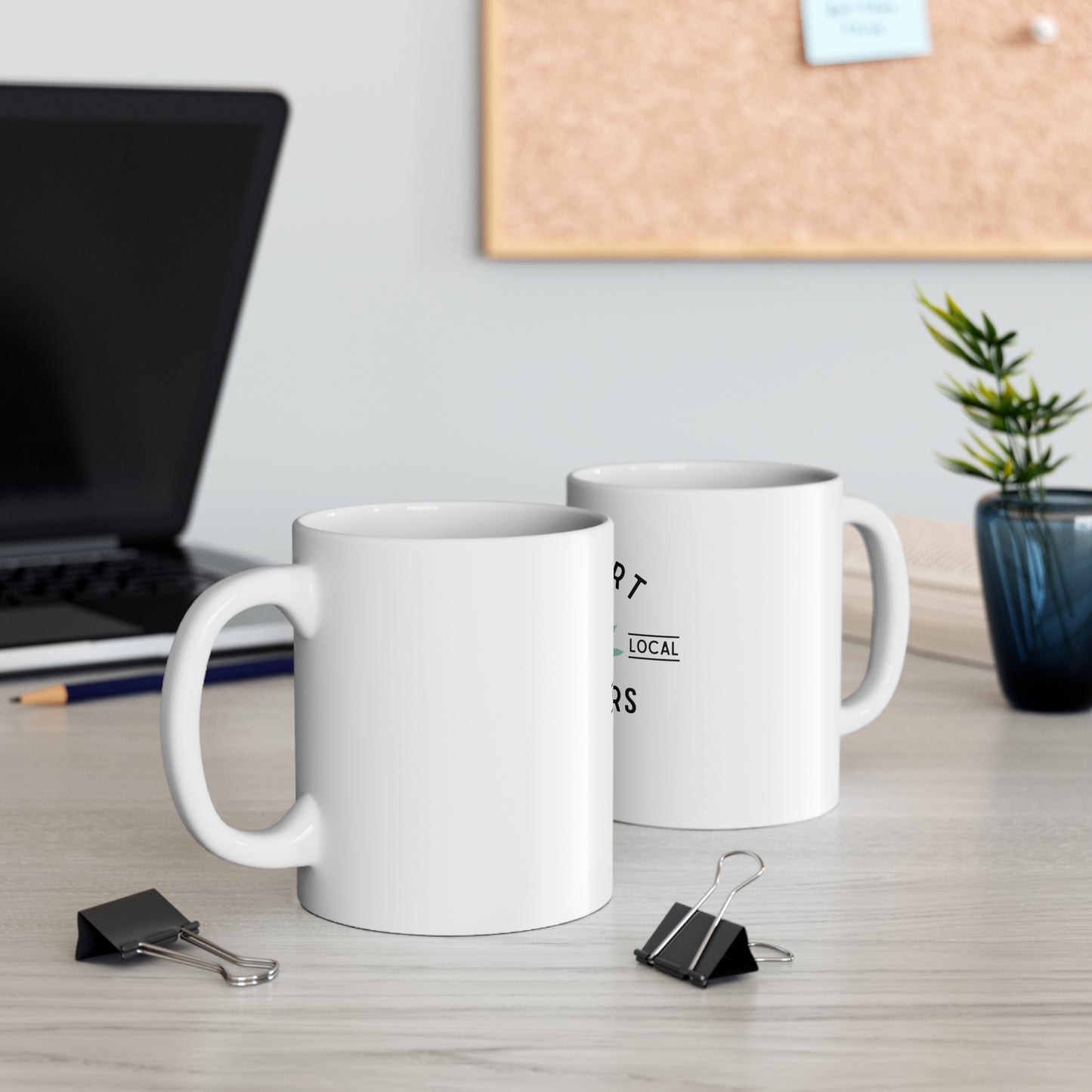 "SUPPORT YOUR LOCAL FARMERS" Ceramic Mug 11oz