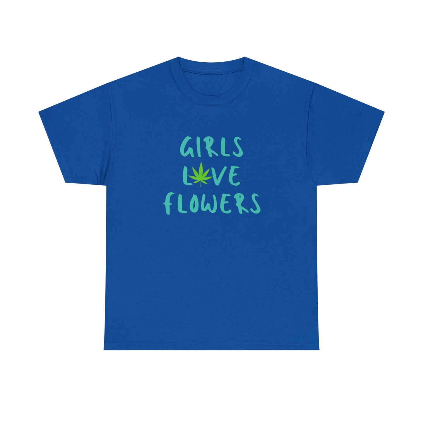 "GIRLS LOVE FLOWERS" Graphic Tee