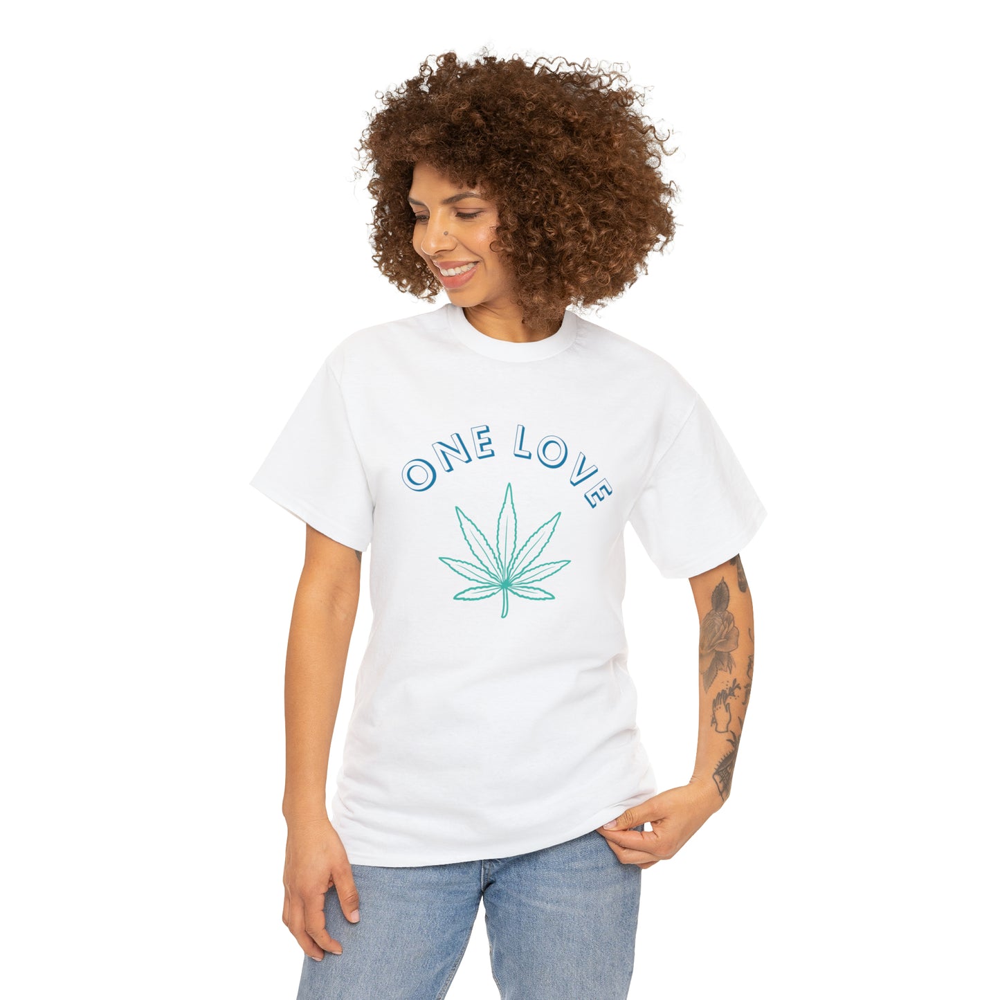 "ONE LOVE" Heavy Cotton Tee