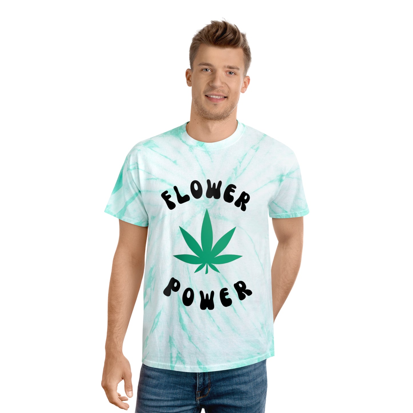 "FLOWER POWER" Tie-Dye Tee