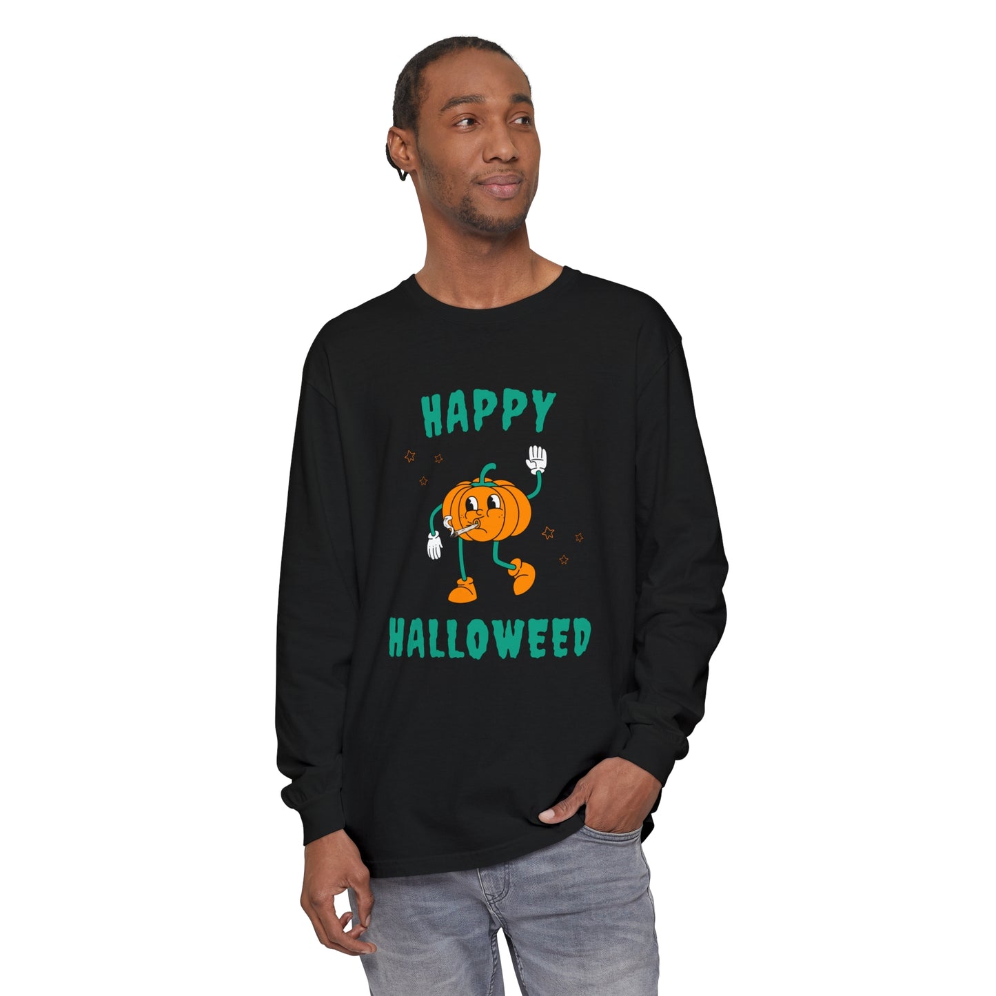 "HAPPY HALLOWEED" Comfort Colors Long Sleeve T-Shirt