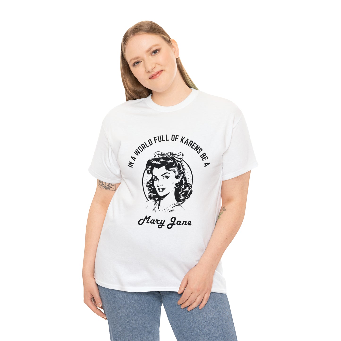 "MARY JANE" Heavy Cotton Tee