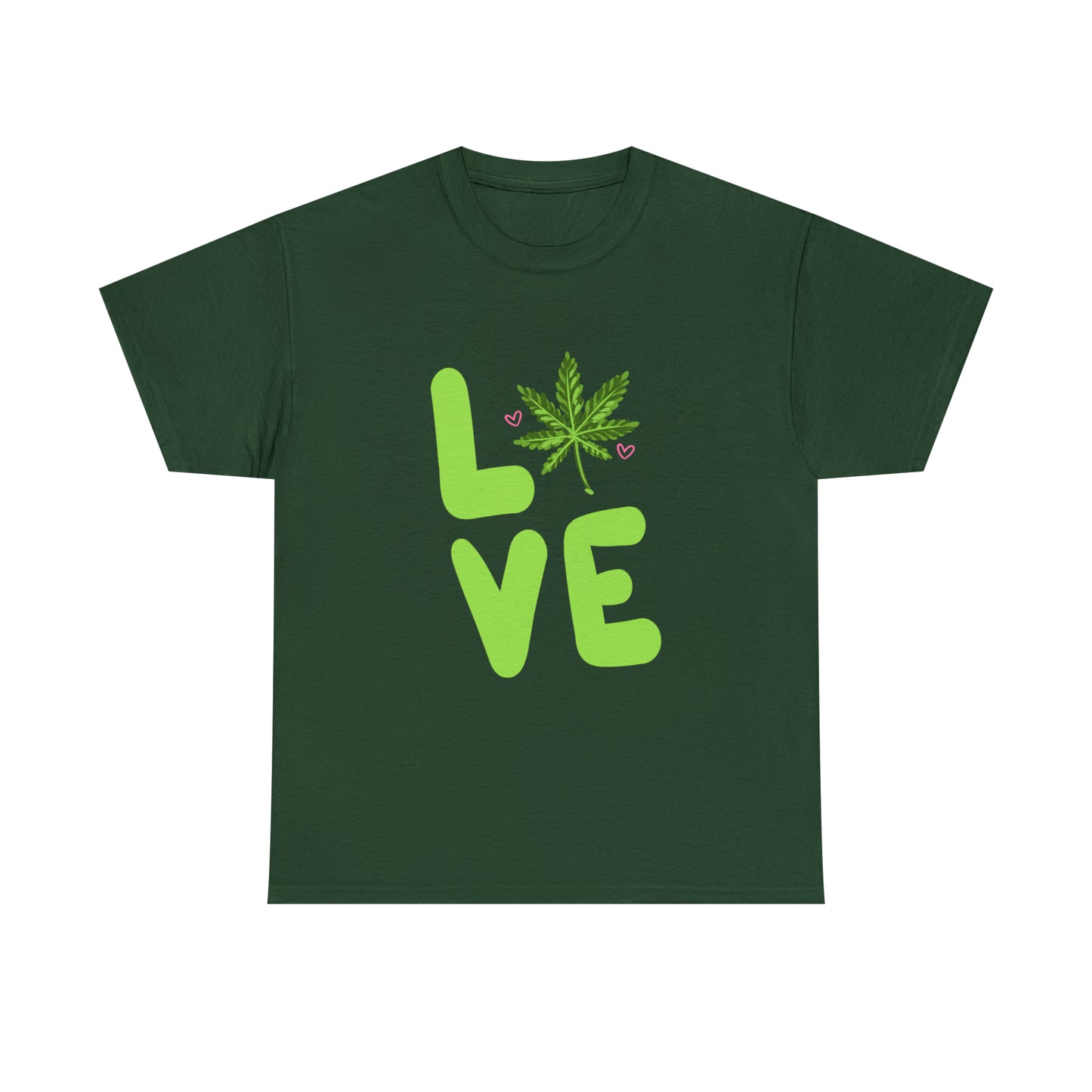 Marijuana "LOVE" Unisex Heavy Cotton Tee