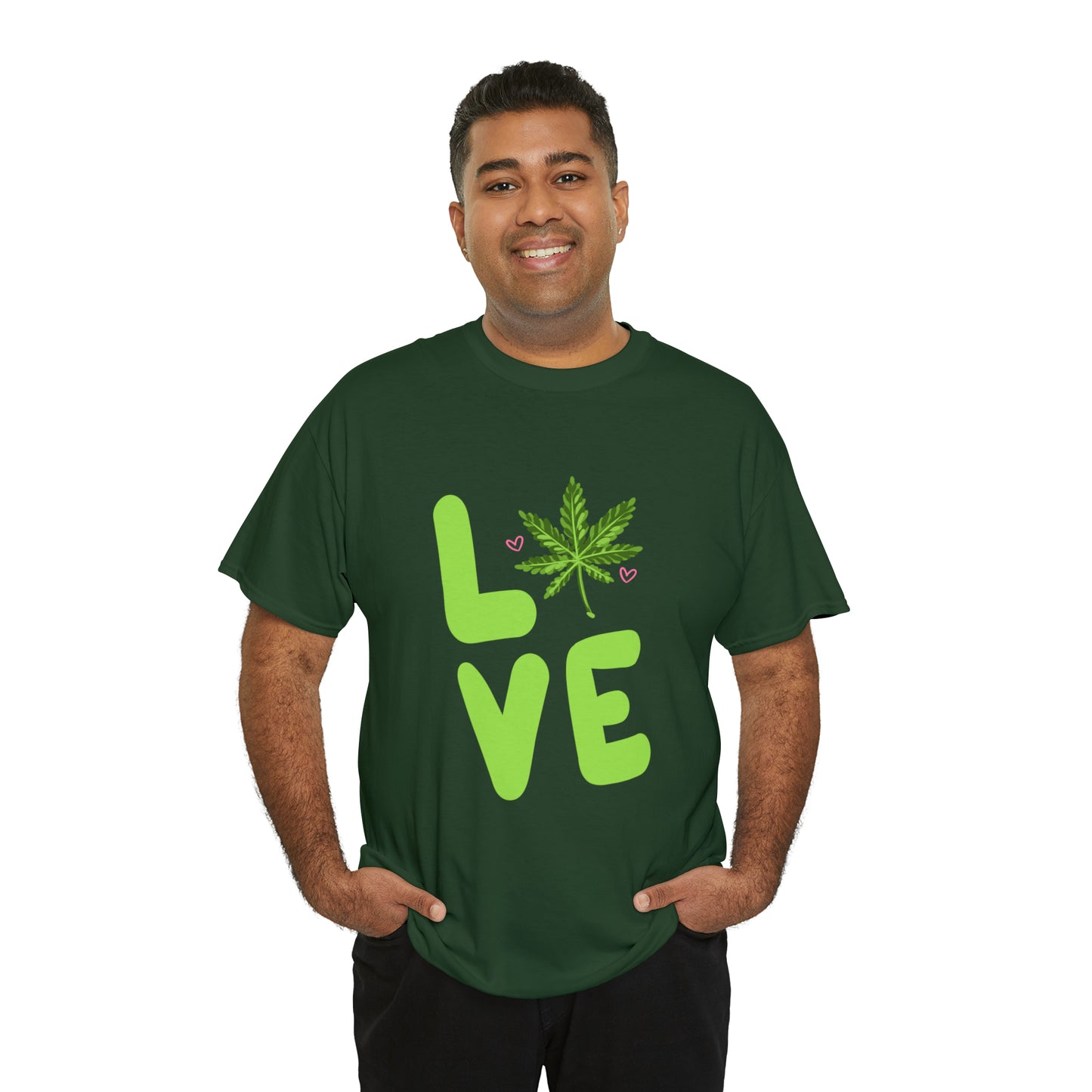 Marijuana "LOVE" Unisex Heavy Cotton Tee