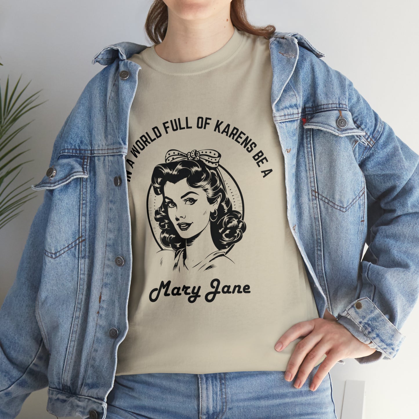 "MARY JANE" Heavy Cotton Tee