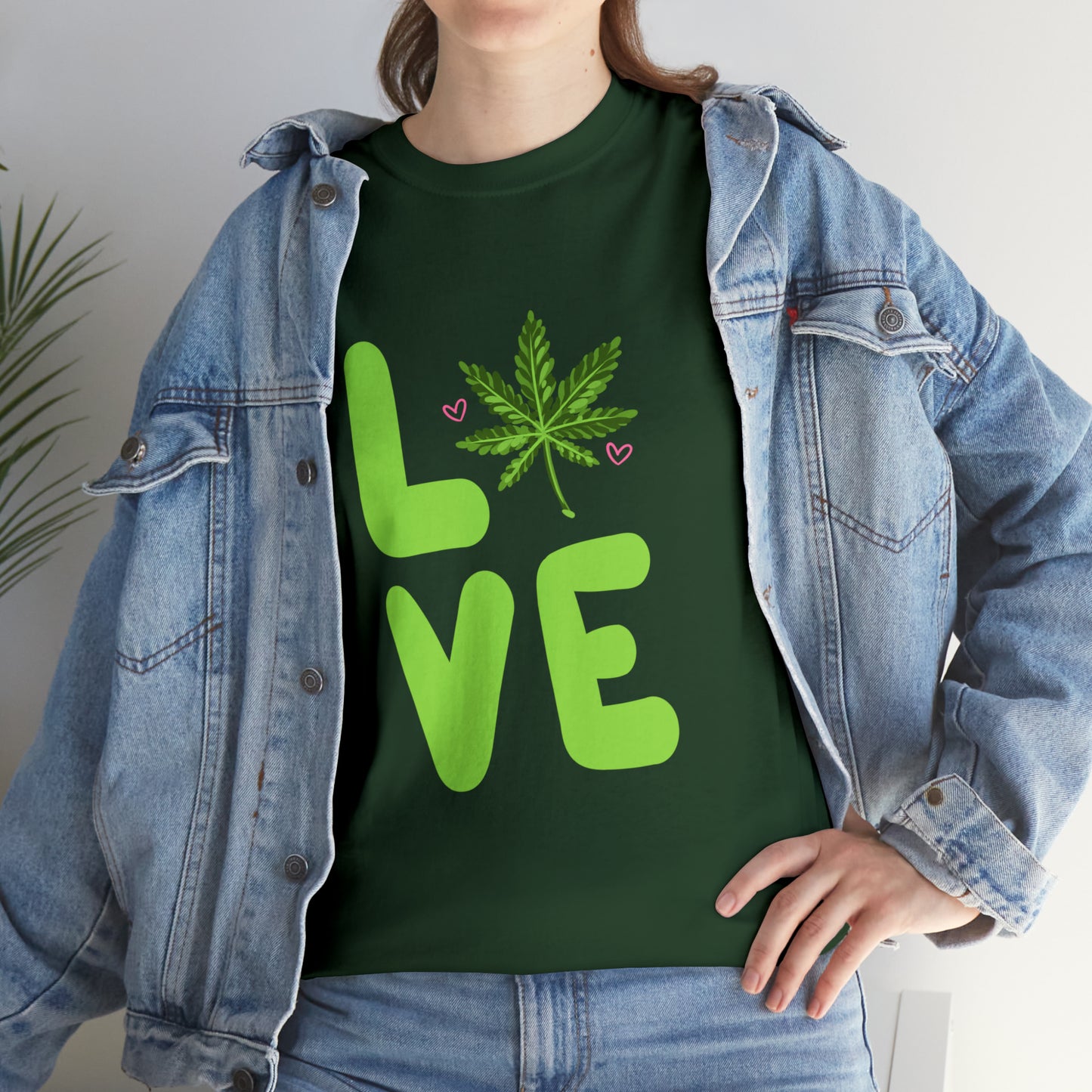 Marijuana "LOVE" Unisex Heavy Cotton Tee