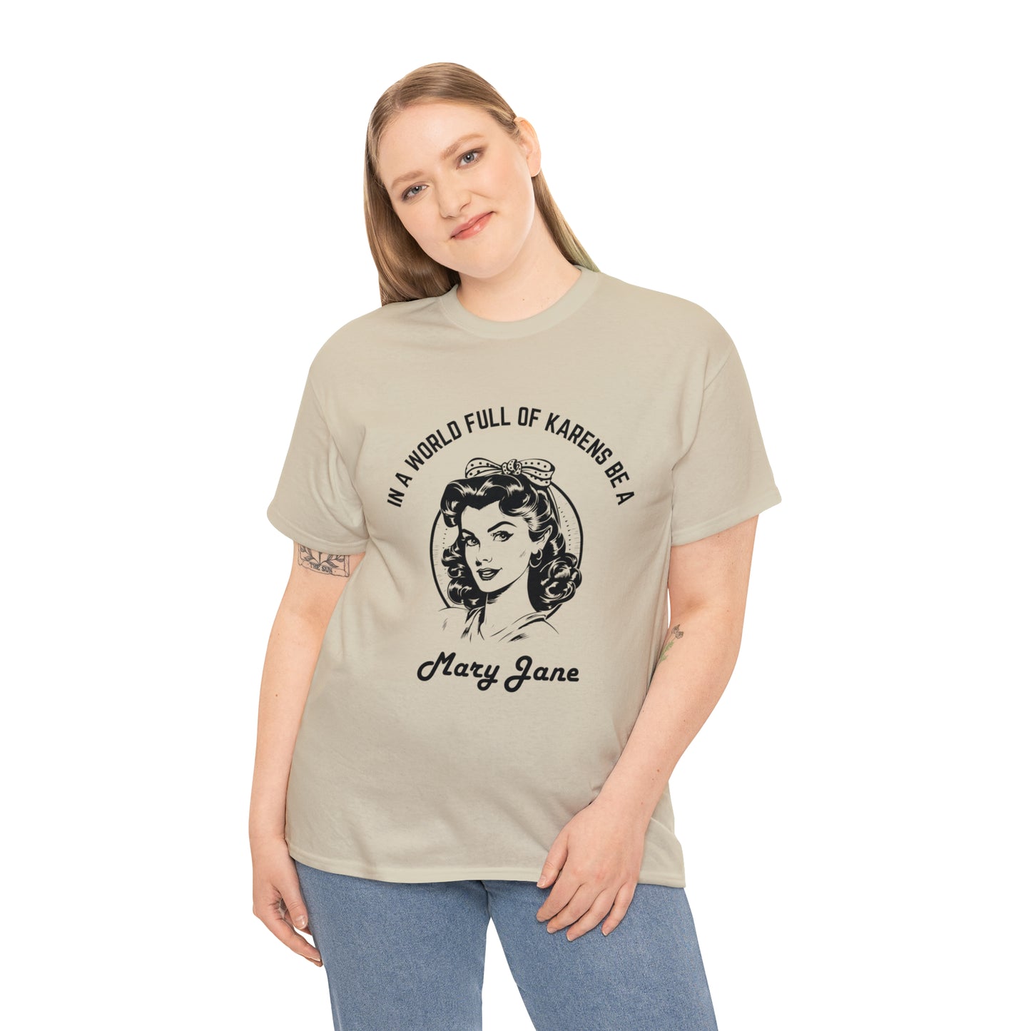 "MARY JANE" Heavy Cotton Tee