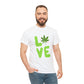 Marijuana "LOVE" Unisex Heavy Cotton Tee