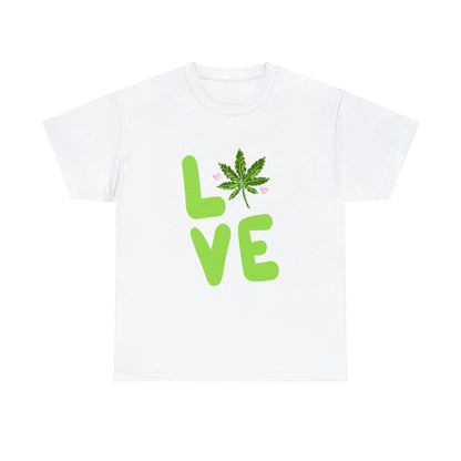 Marijuana "LOVE" Unisex Heavy Cotton Tee