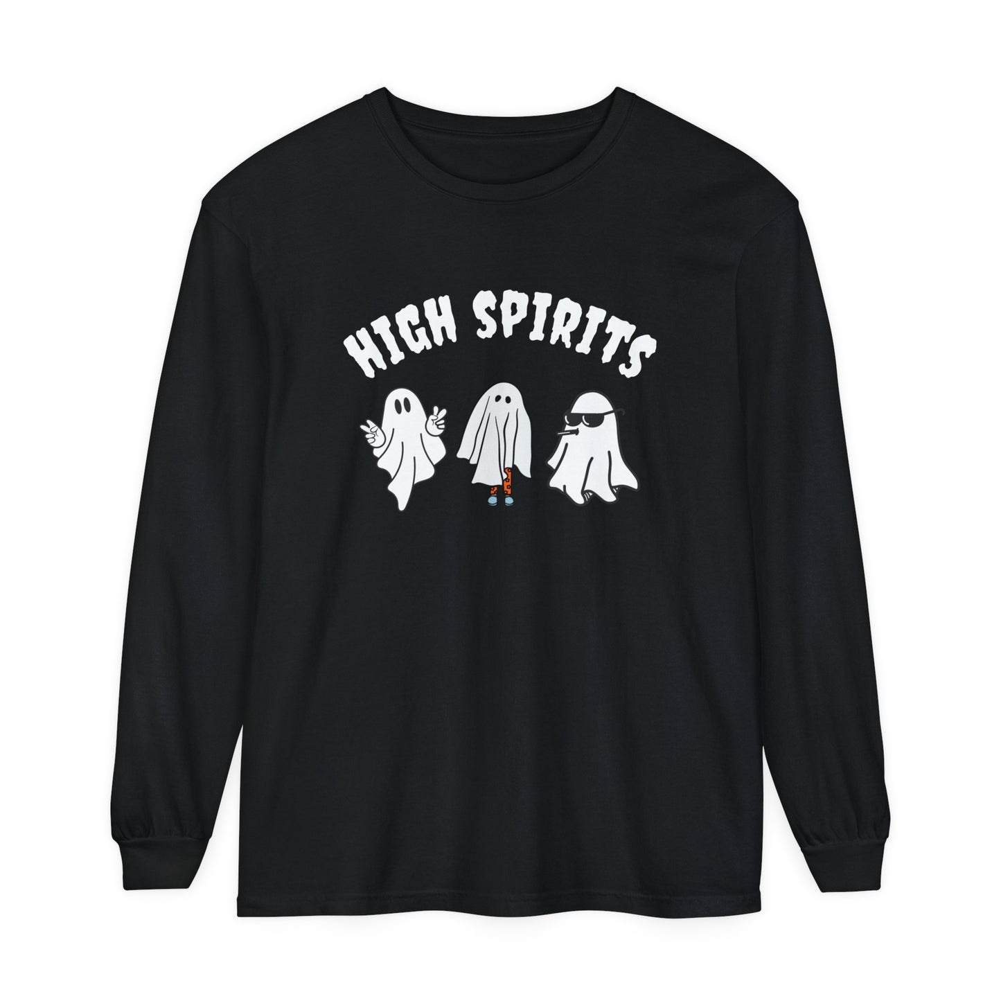 "HIGH SPIRITS" Comfort Colors Long Sleeve T-Shirt