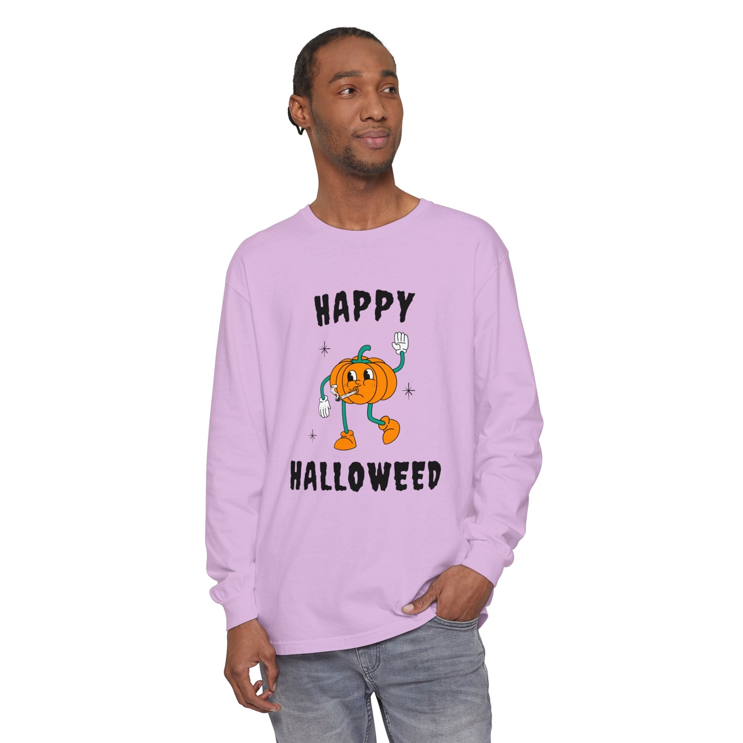 "HAPPY HALLOWEED" Comfort Colors Long Sleeve T-Shirt