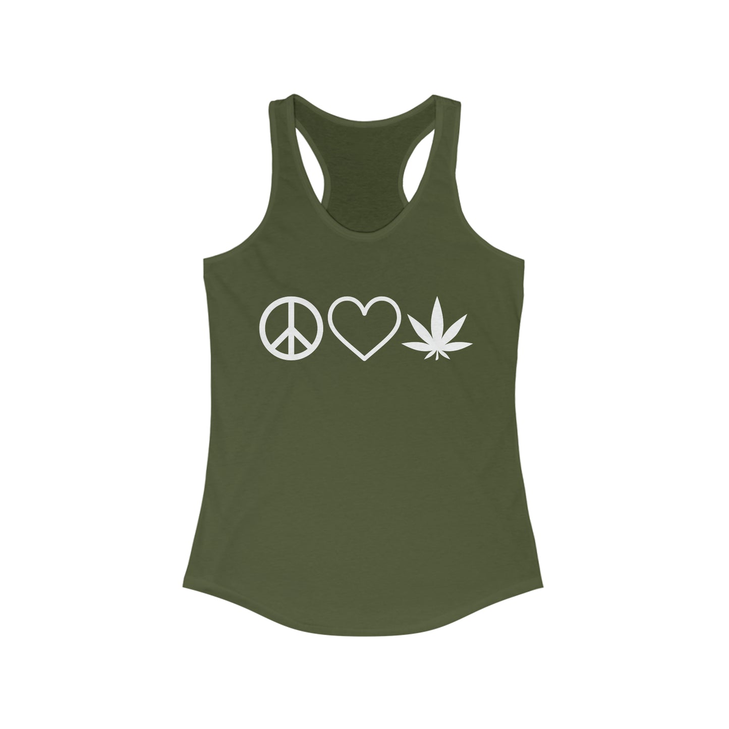 Women's "PEACE, LOVE & WEED" Tank Top