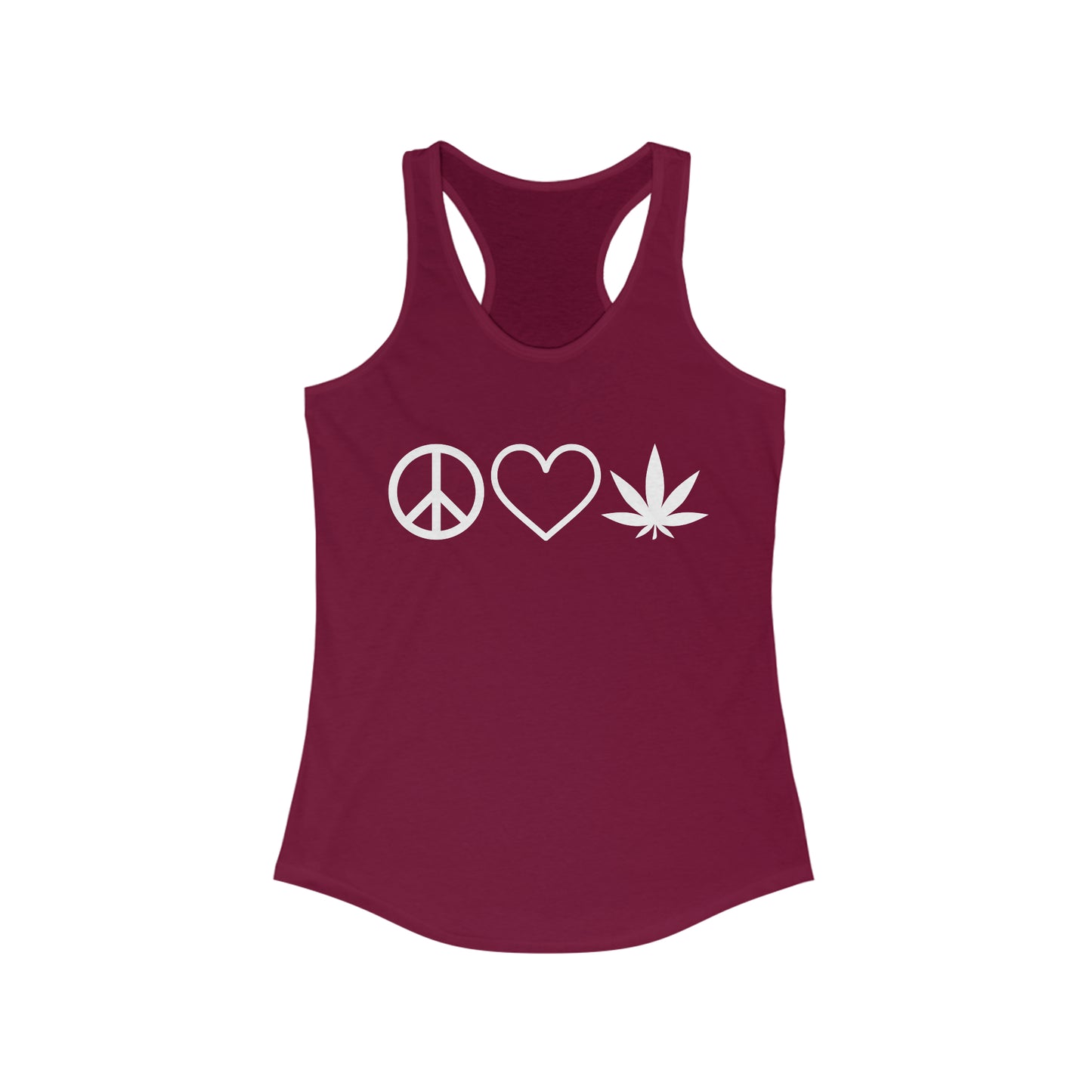 Women's "PEACE, LOVE & WEED" Tank Top