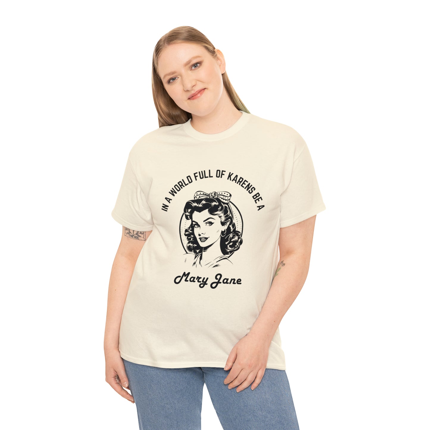 "MARY JANE" Heavy Cotton Tee