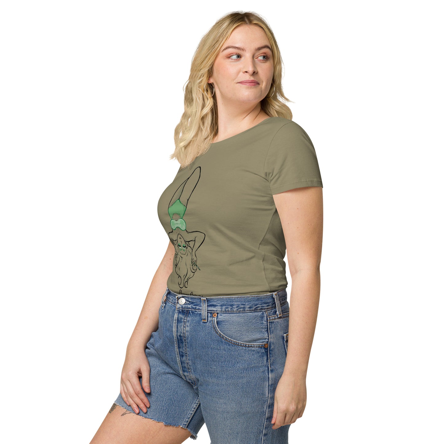 Women’s basic ChrispyCringe upside down organic t-shirt