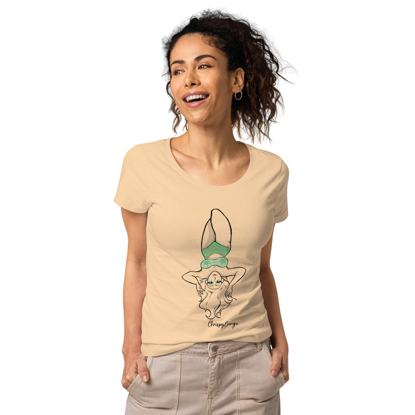 Women’s basic organic ChrispyCringe t-shirt