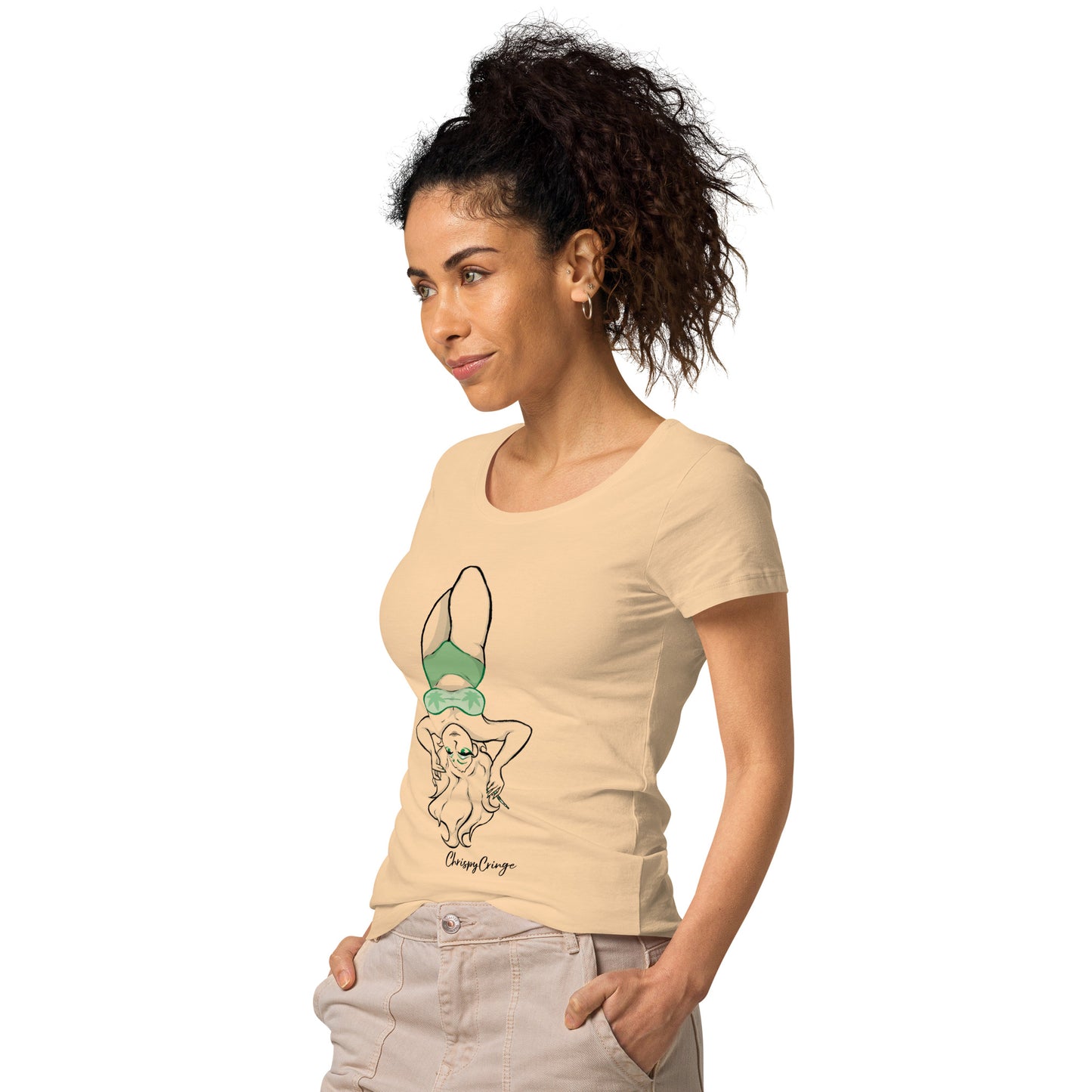 Women’s basic organic ChrispyCringe t-shirt