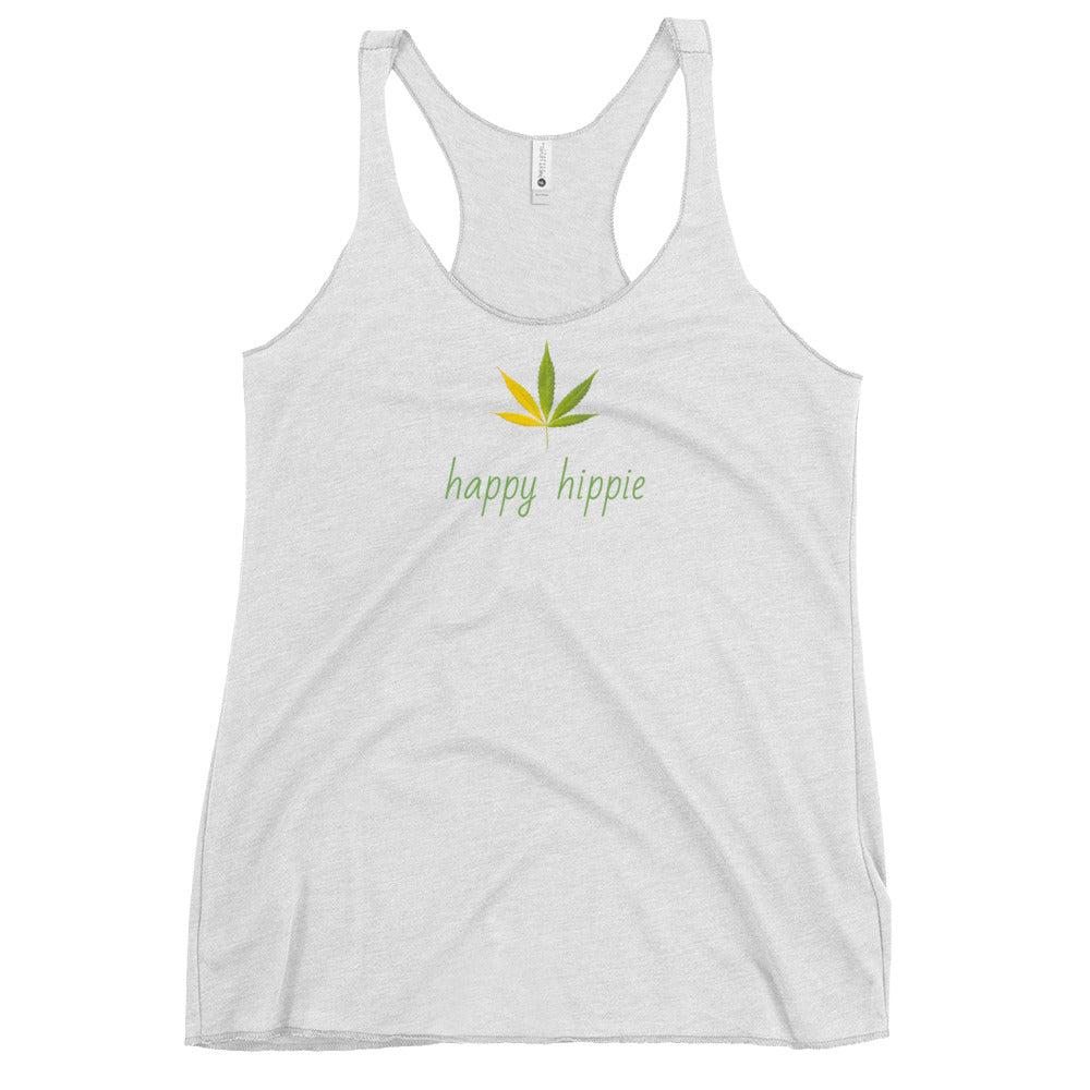 Women's happy hippie Racerback Tank